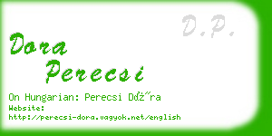 dora perecsi business card